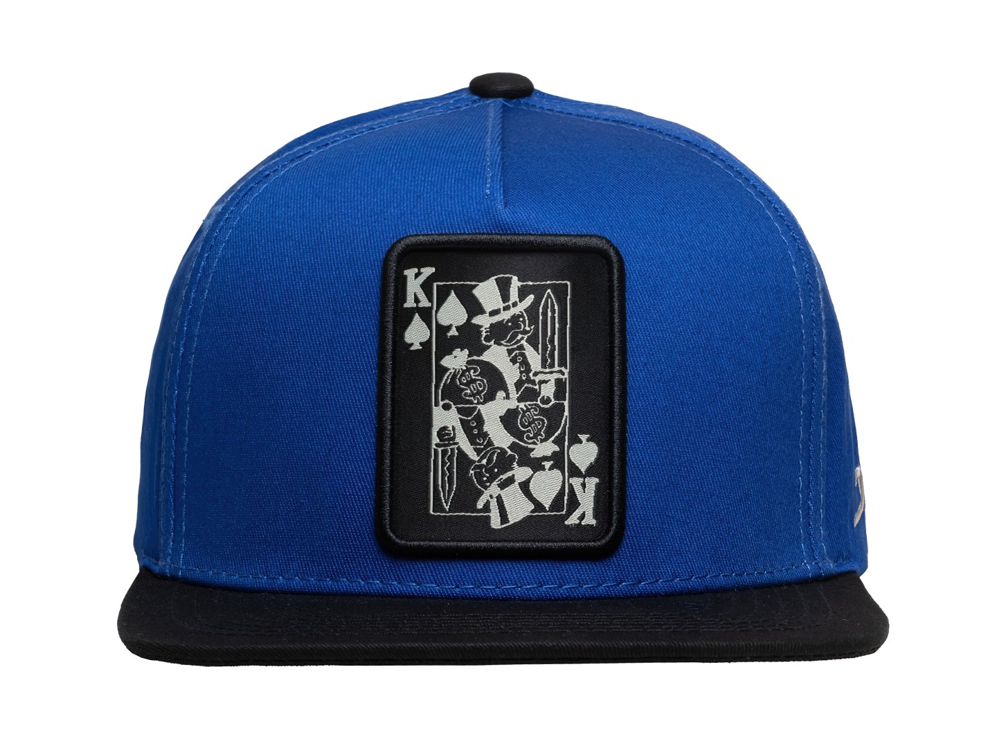 JC King Card Snapback Cap Royal Blue