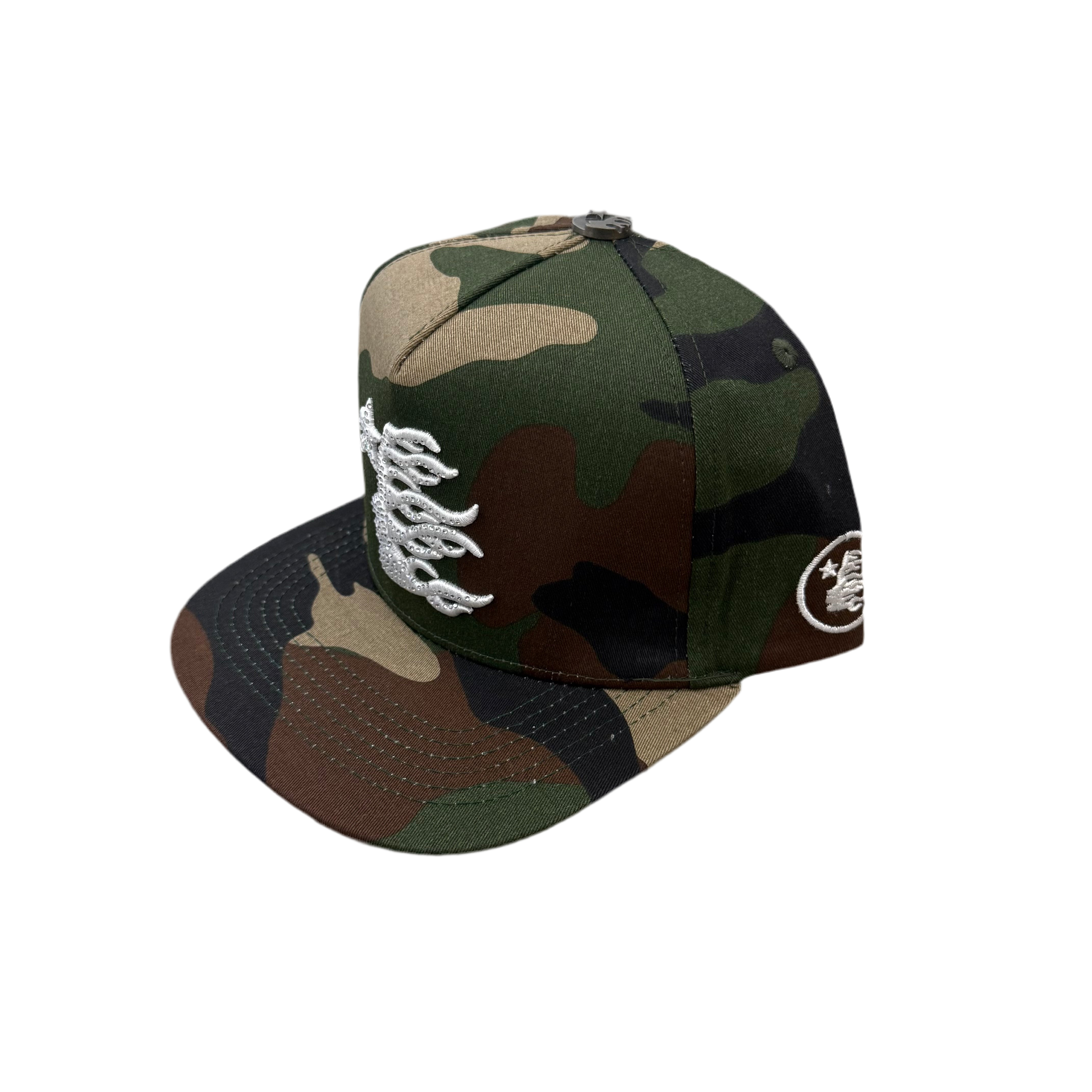 Hellstar OG Logo Snapback Cap Camo