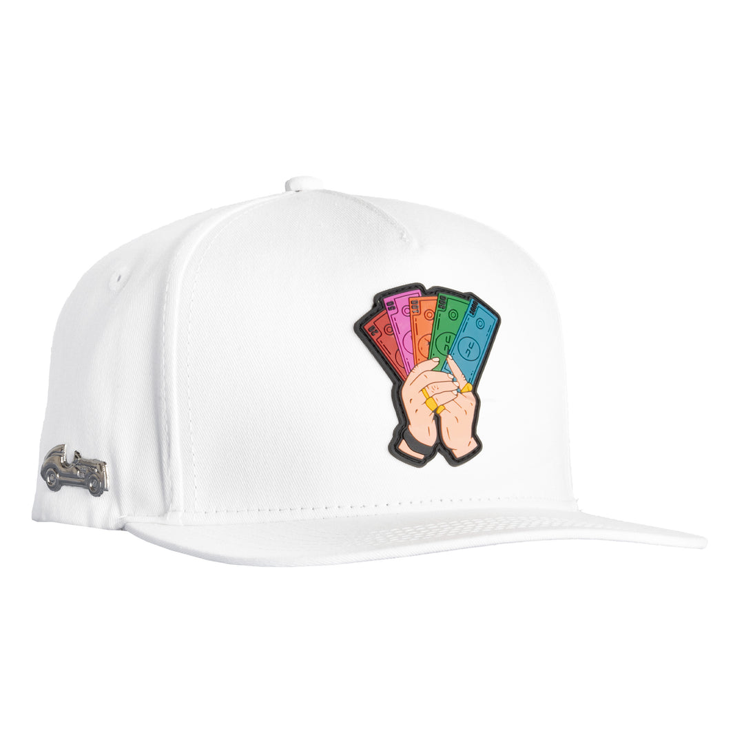 Money Hand Embroidered Snapback Cap