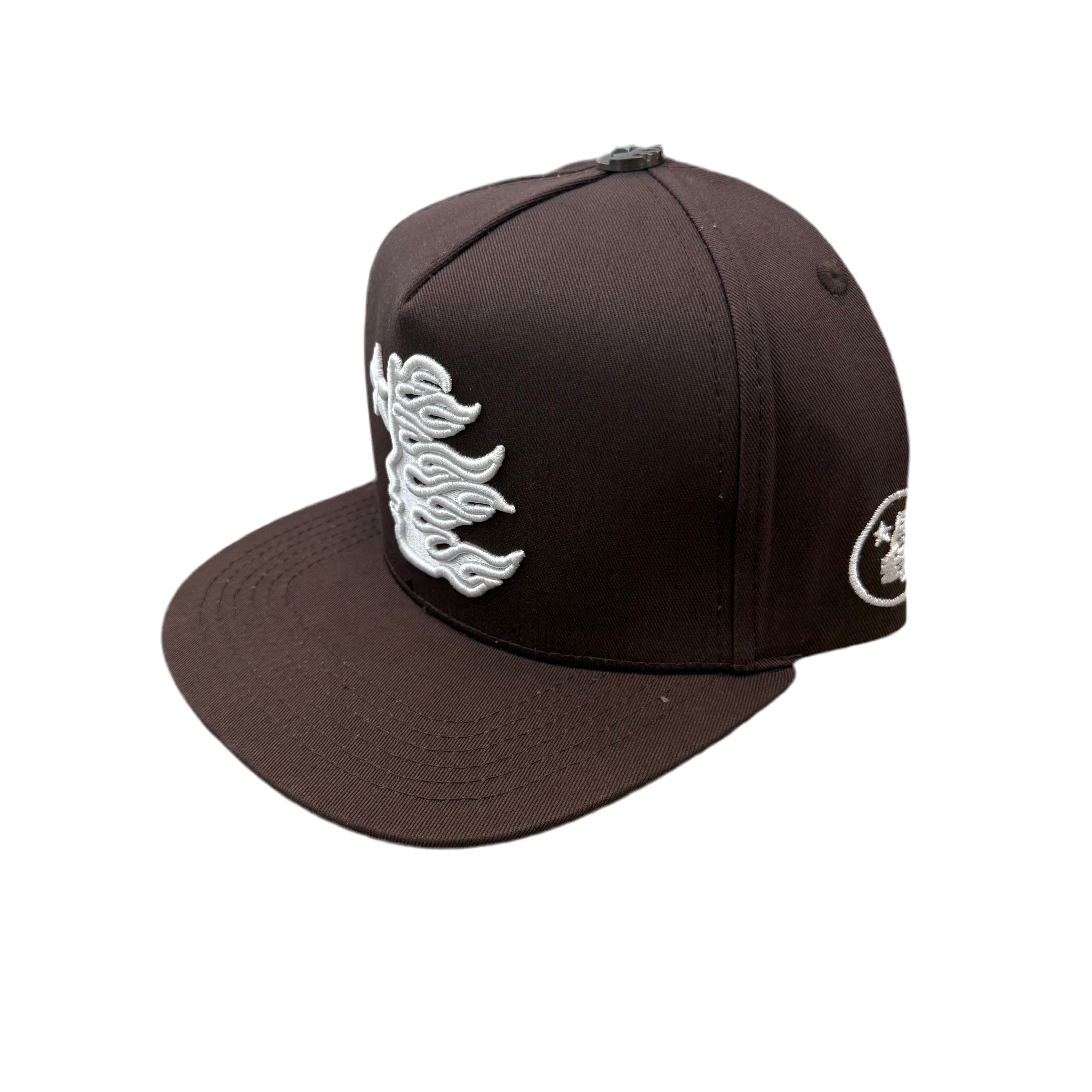 Hellstar OG Logo Snapback Cap Brown