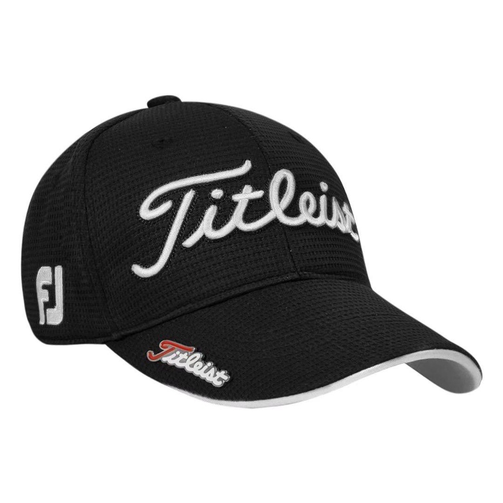 Titleist Logo Golf Cap Black White