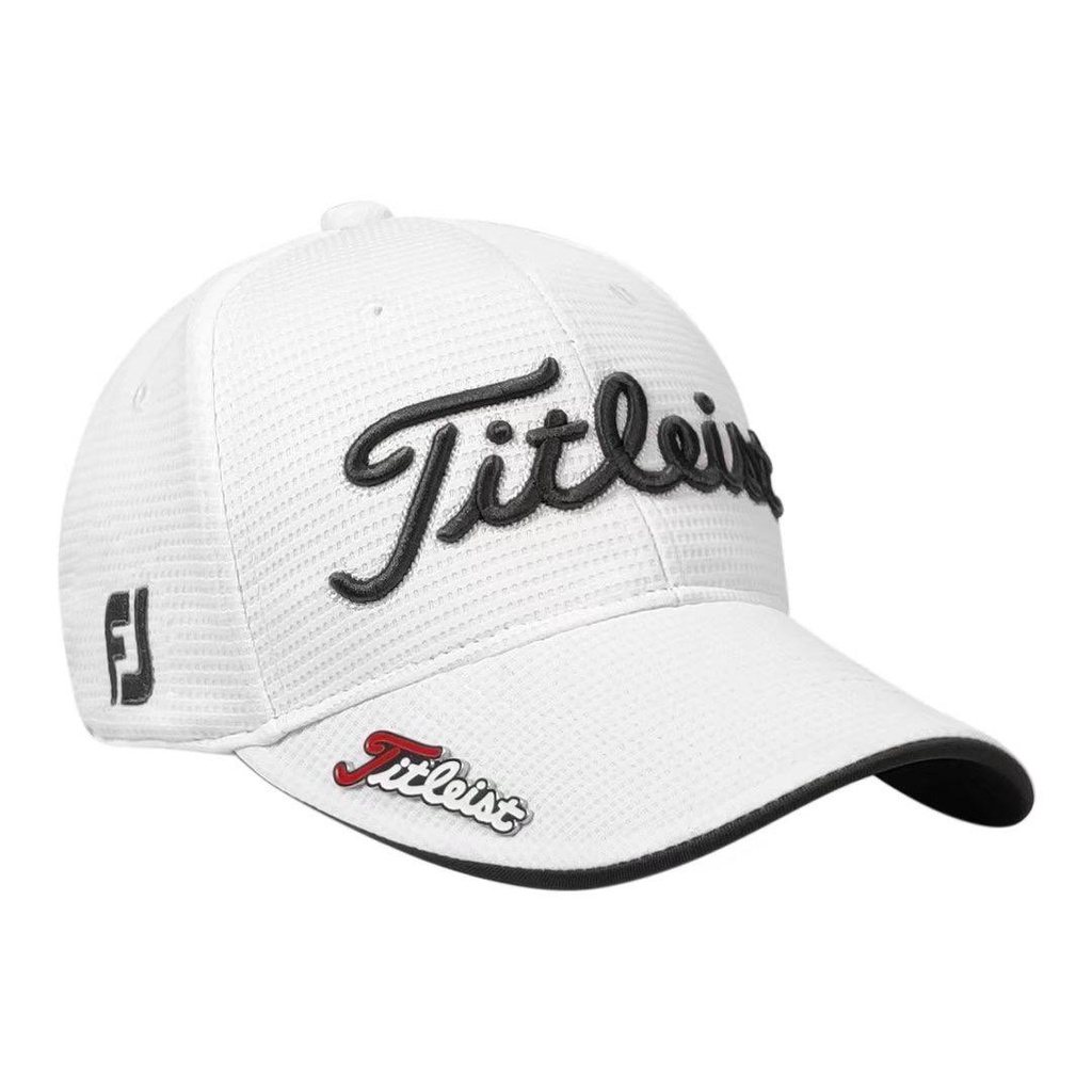 Titleist Logo Golf Cap White Black