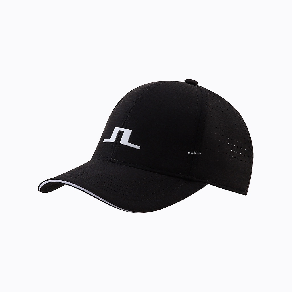 J.Lindeberg JL Logo Golf Cap Black