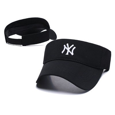 NY Logo Sports Visor Black