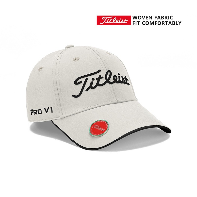 Titleist Pro V1 Logo Golf Cap Cream