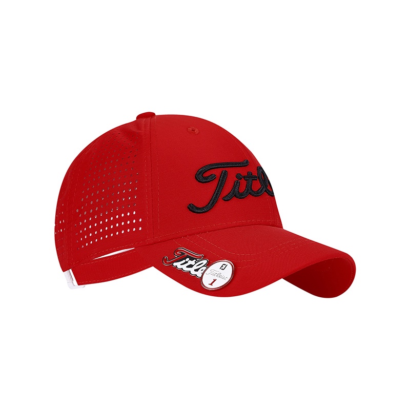 Classic Titleist Adjustable Cap Red