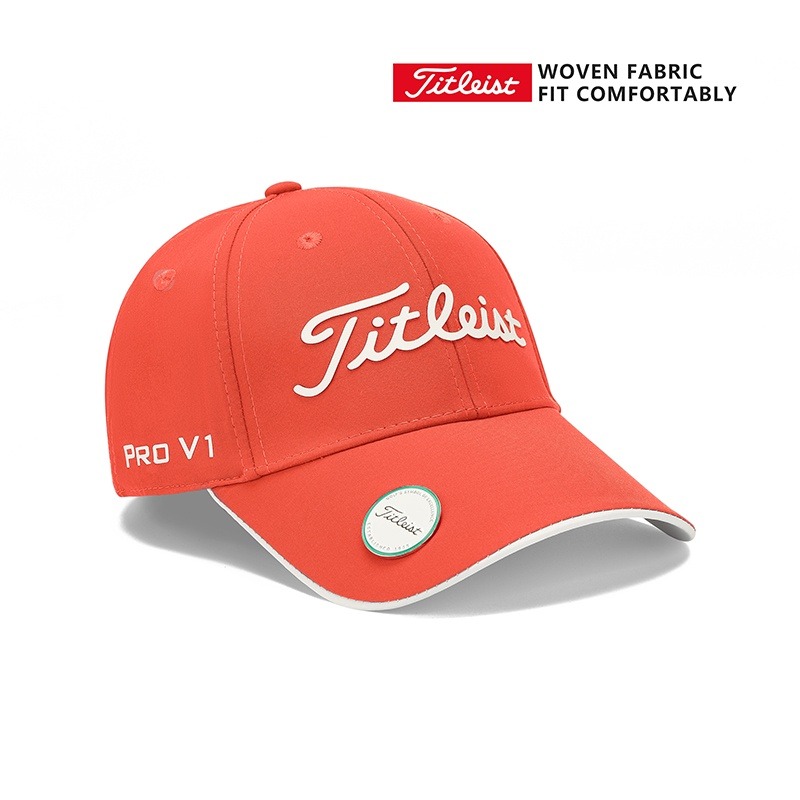 Titleist Pro V1 Logo Golf Cap Orange