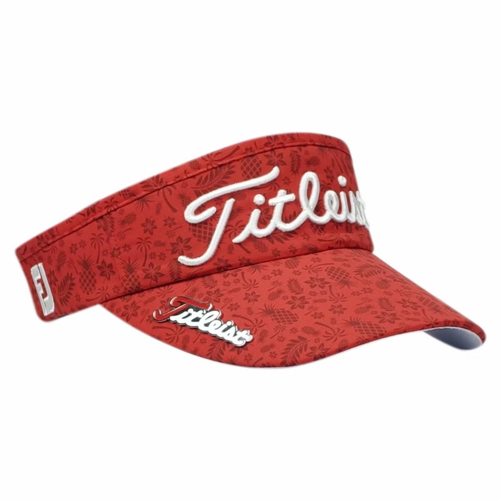 Titleist Tropical Print Golf Visor Red