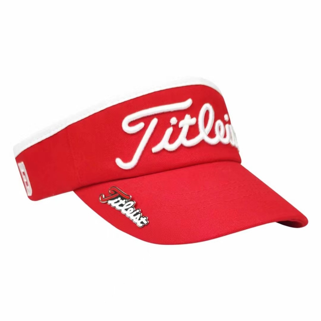 Titleist Logo Golf Visor Red