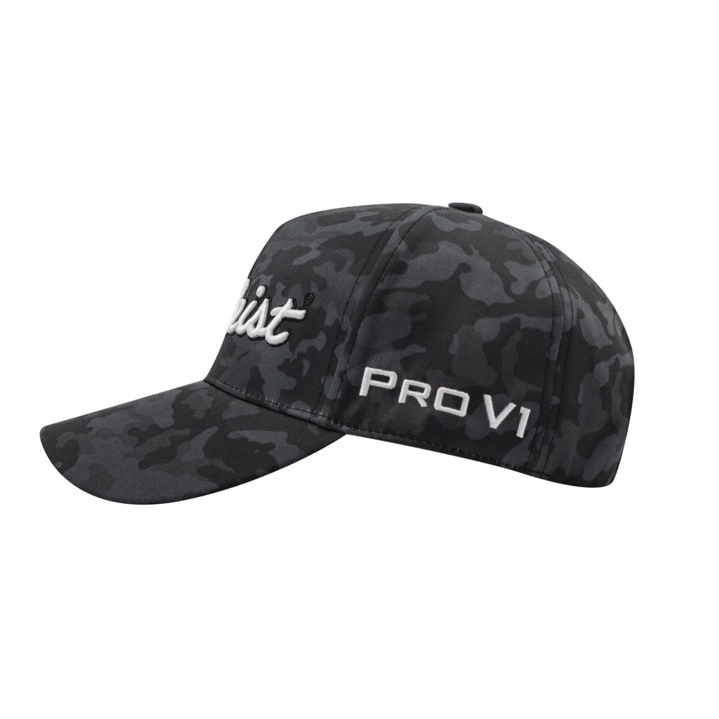 Titleist Logo Camo Golf Cap Black Grey